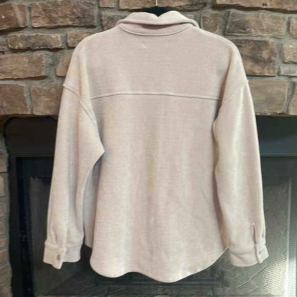 Tan corduroy jacket with snap buttons and front pockets. Size small. - Picture 2 of 10